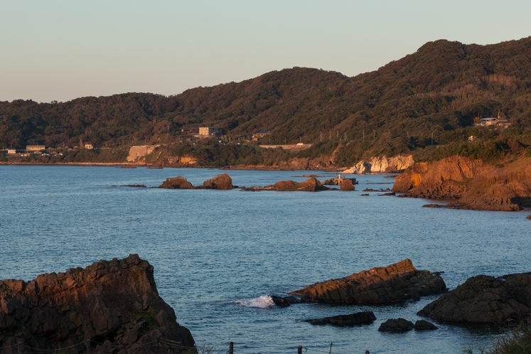 日本海を見下ろす景観