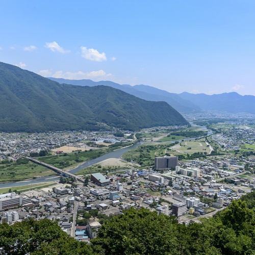 荒砥城からの上山田眺望