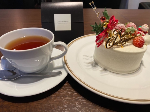 【クリスマス2024】レストラン「EKA」特製 クリスマスケーキ＆紅茶で優雅ひとときを！ 