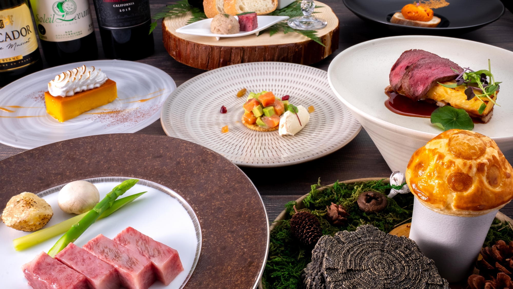 【秋冬SALE】＜森の音スタンダード＞山形牛メインの創作お料理コースプランがお得！