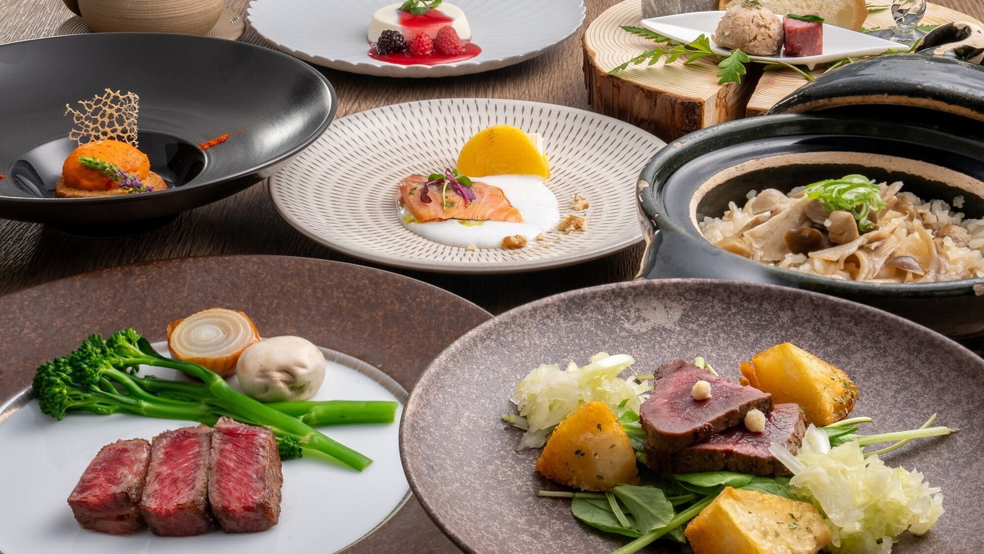 【冬の創作料理】五感で楽しむ旬の味覚満載の冬限定コース♪牛肉の赤ワイン煮メインの森の音創作お料理
