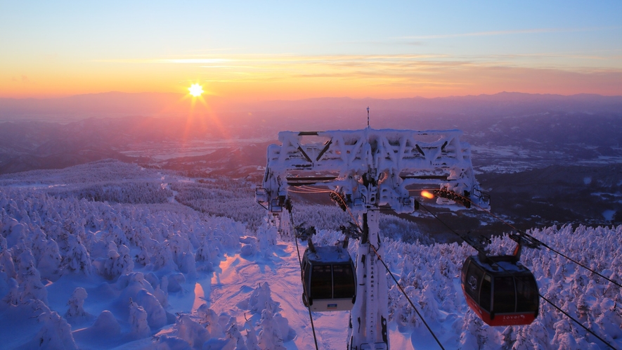 【蔵王ロープウェイ】山形の冬の風物詩｢樹氷｣を堪能！　※イメージ