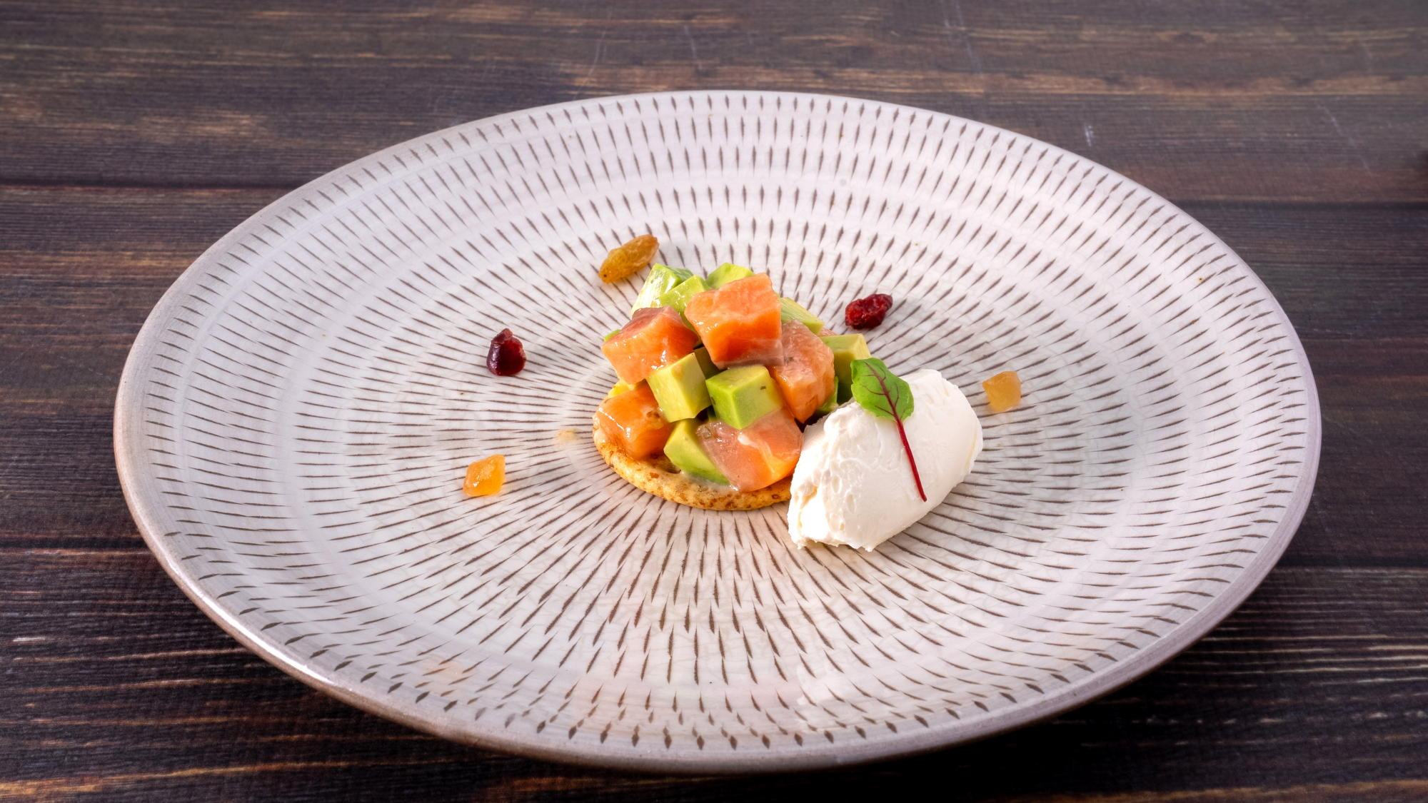 【秋の創作料理】森のスモーク　サーモンとクリームチーズ 