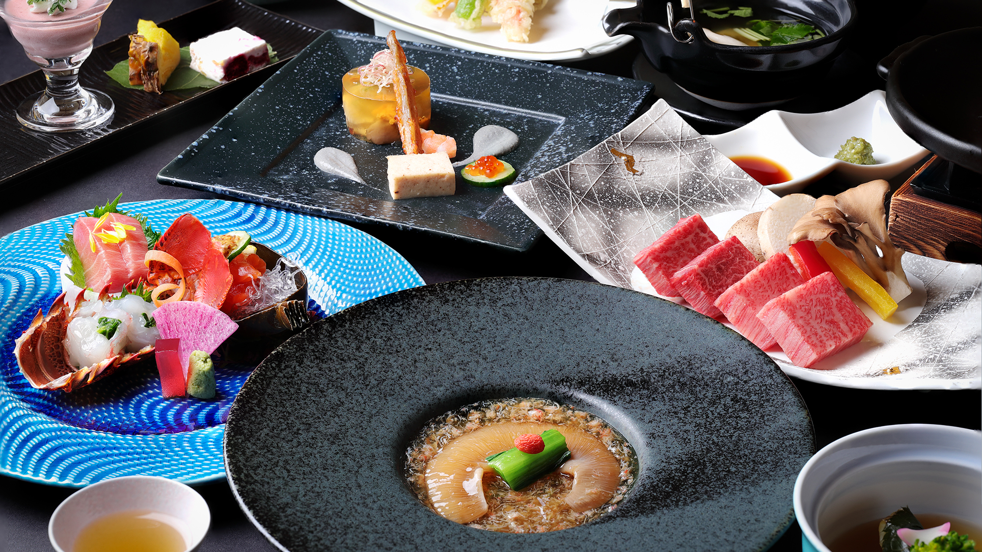 【グレードアップ会席】厳選食材を使った逸品を加えた会席★信州プレミアム牛肉と信州の旬を堪能する