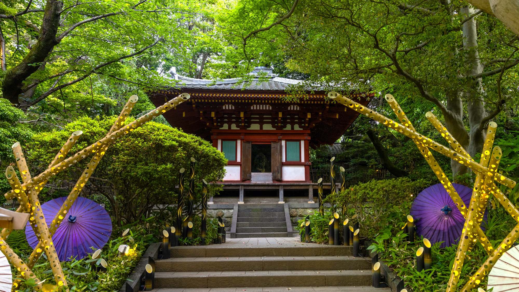 日本庭園 観音堂