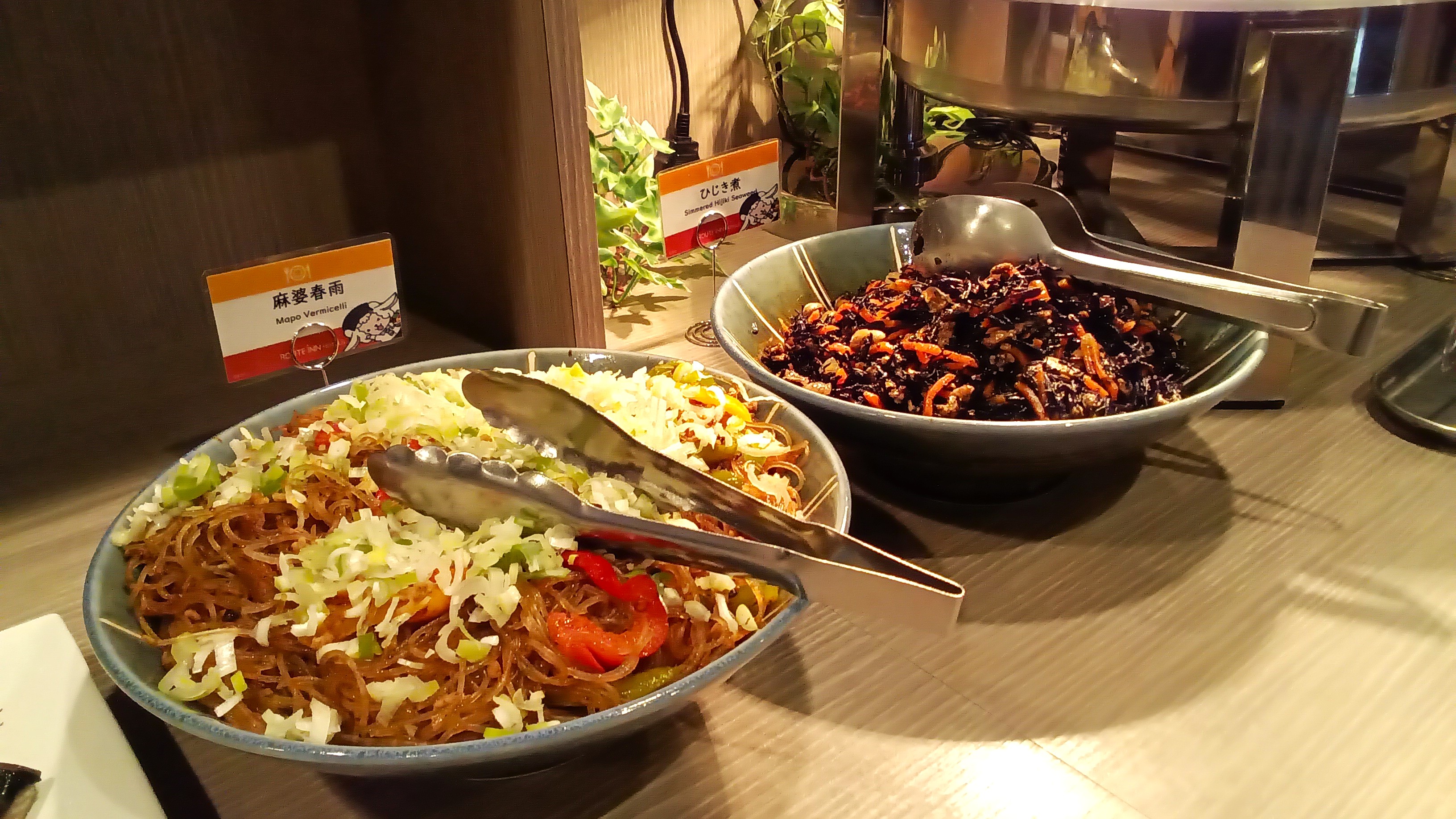 朝食メニューの一例