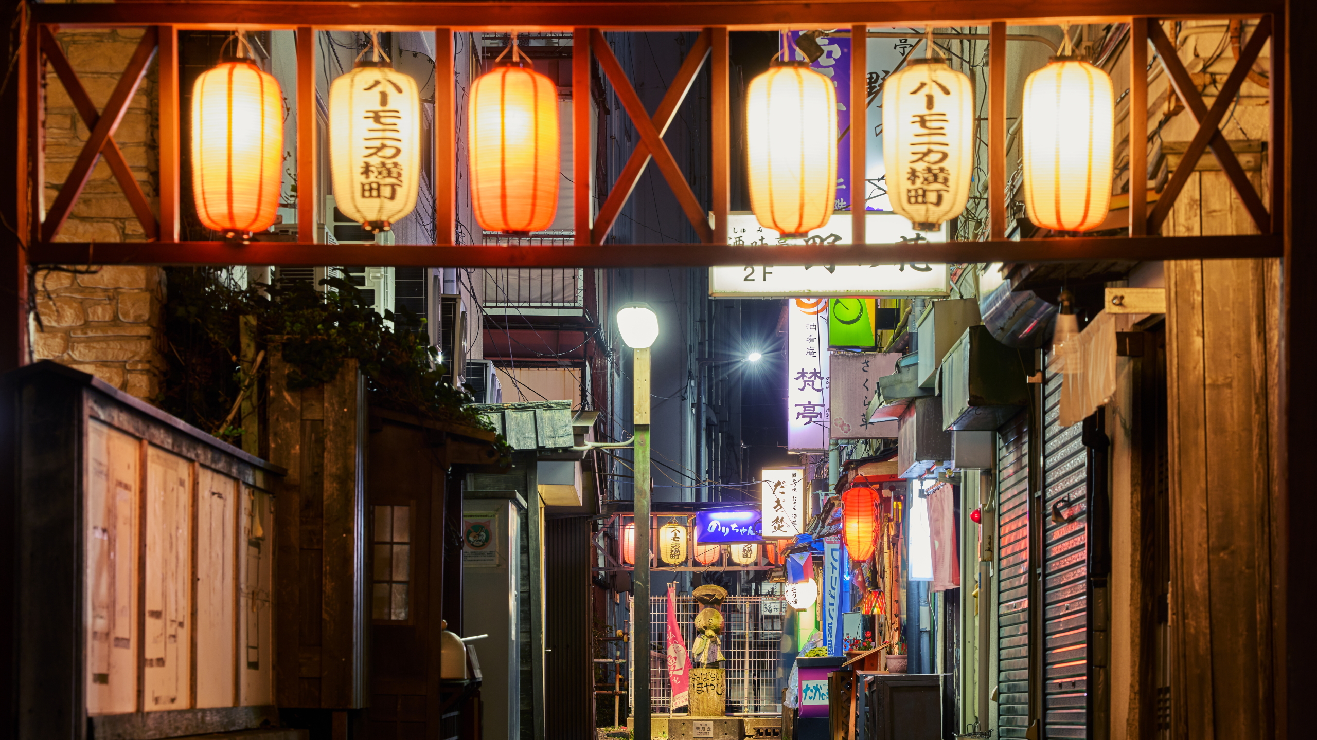 【ハーモニカ横丁：中心街に有る横丁の一つ】　画像提供：（一財）VISITはちのへ