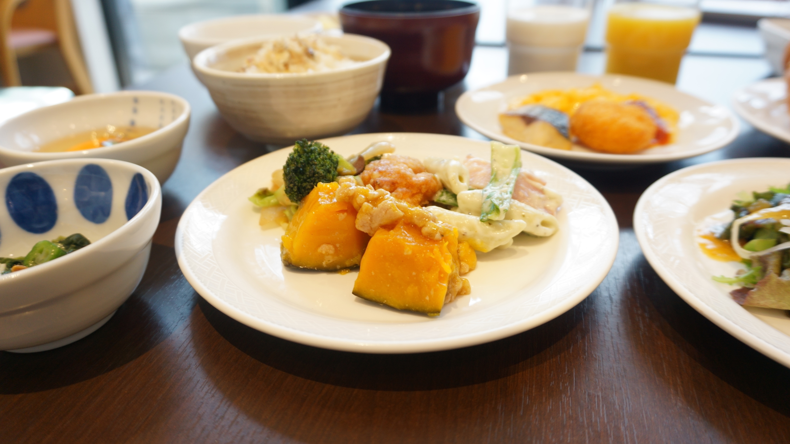 【朝食ビュッフェ一例】かぼちゃの煮物