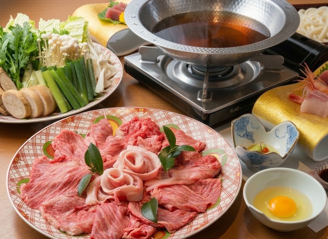 【和会席】熊野牛すきしゃぶ会席