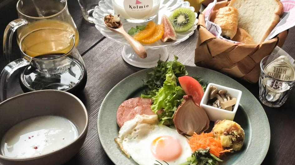 【洋食】の場合【別邸KOLMIO】１階のコルミオカフェにて。滋賀県食材の魅力がぎゅっと詰まっています