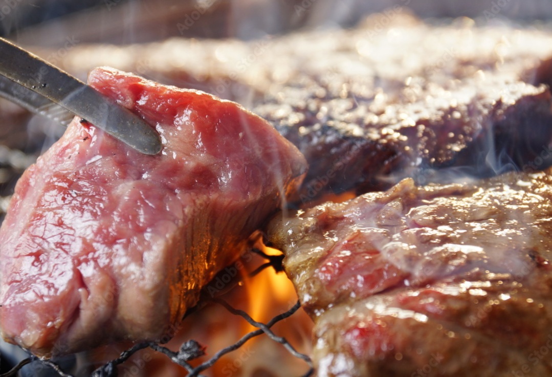 肉は焼けるまでゆっくりしていってね