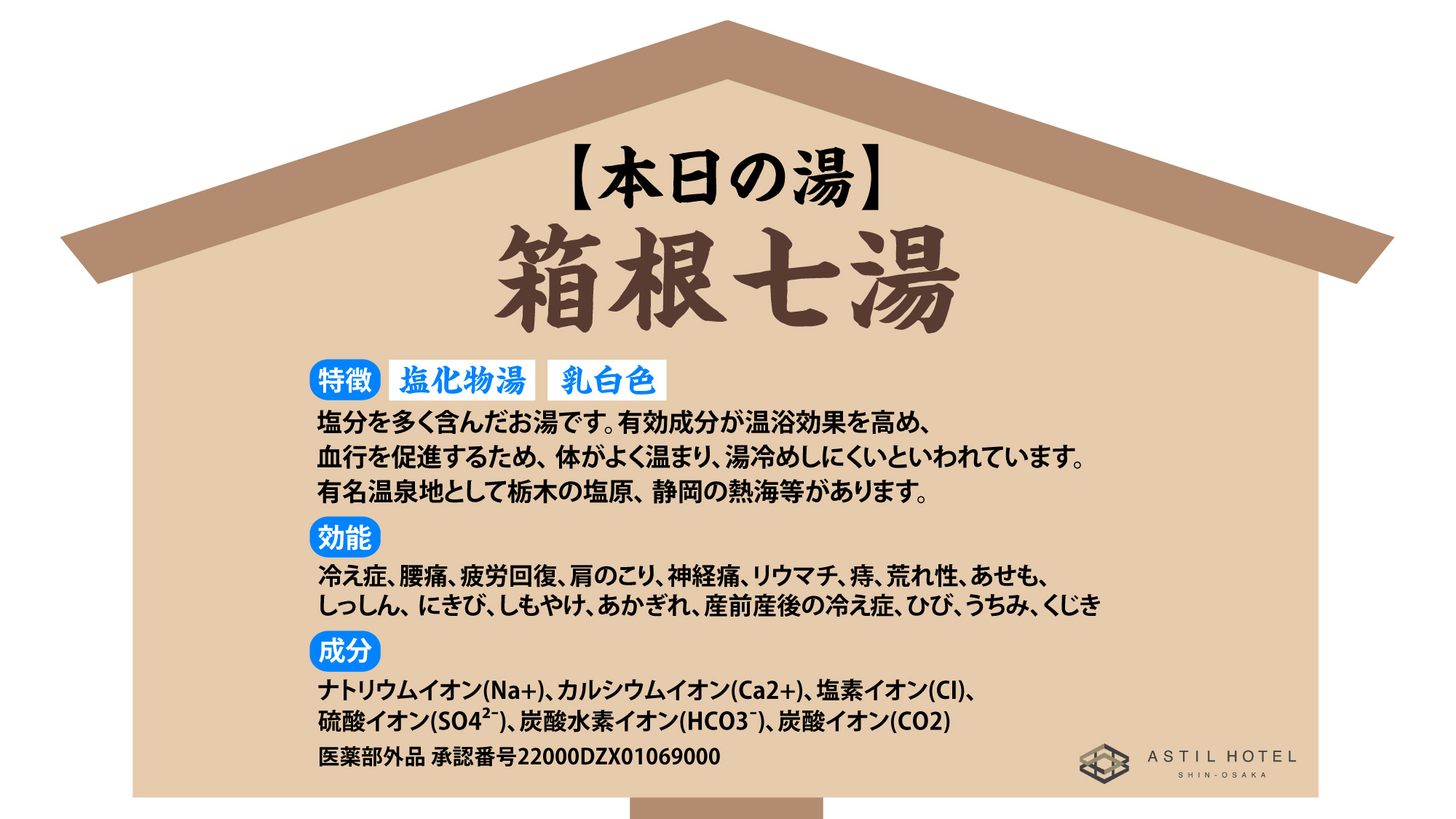 5月の大浴場は『箱根七湯』