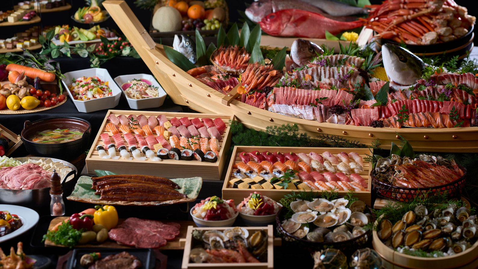 大江戸三つ星バイキング 夕食メニュー ※イメージ