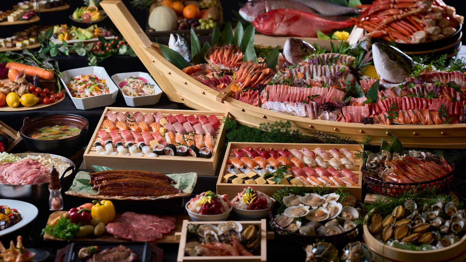 【春SALE】鮮度抜群の豪華食材を食べ尽くす 大江戸三つ星バイキングプラン