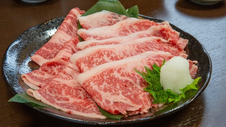 【秋田得旅】【由利牛「特選」サーロインと肩ロースのしゃぶしゃぶプラン】柔らかな旨味をご堪能/2食付