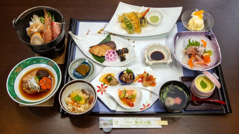 【秋田得旅】【福寿草プラン】旬の魚を味わう、心満たされる基本の御膳/2食付