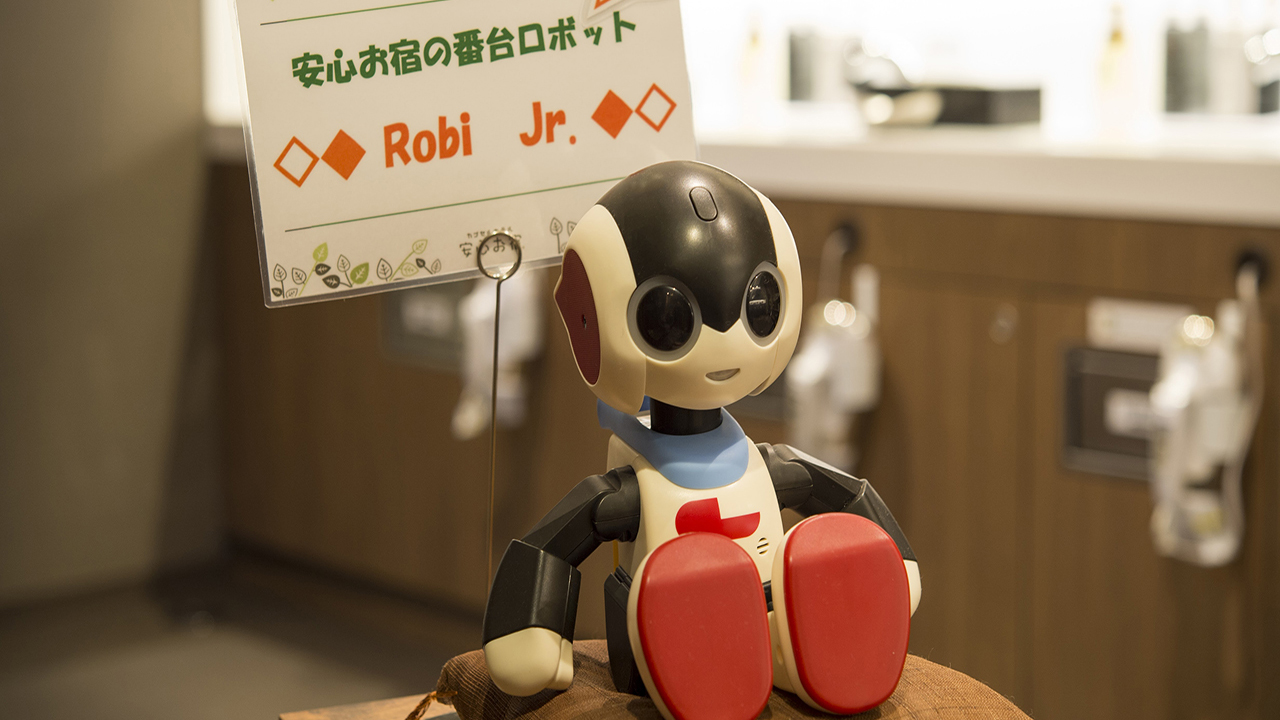 安心お宿の番台ロボット