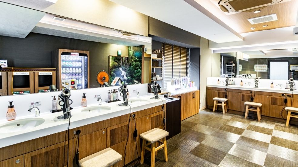 【大浴場】洗面台