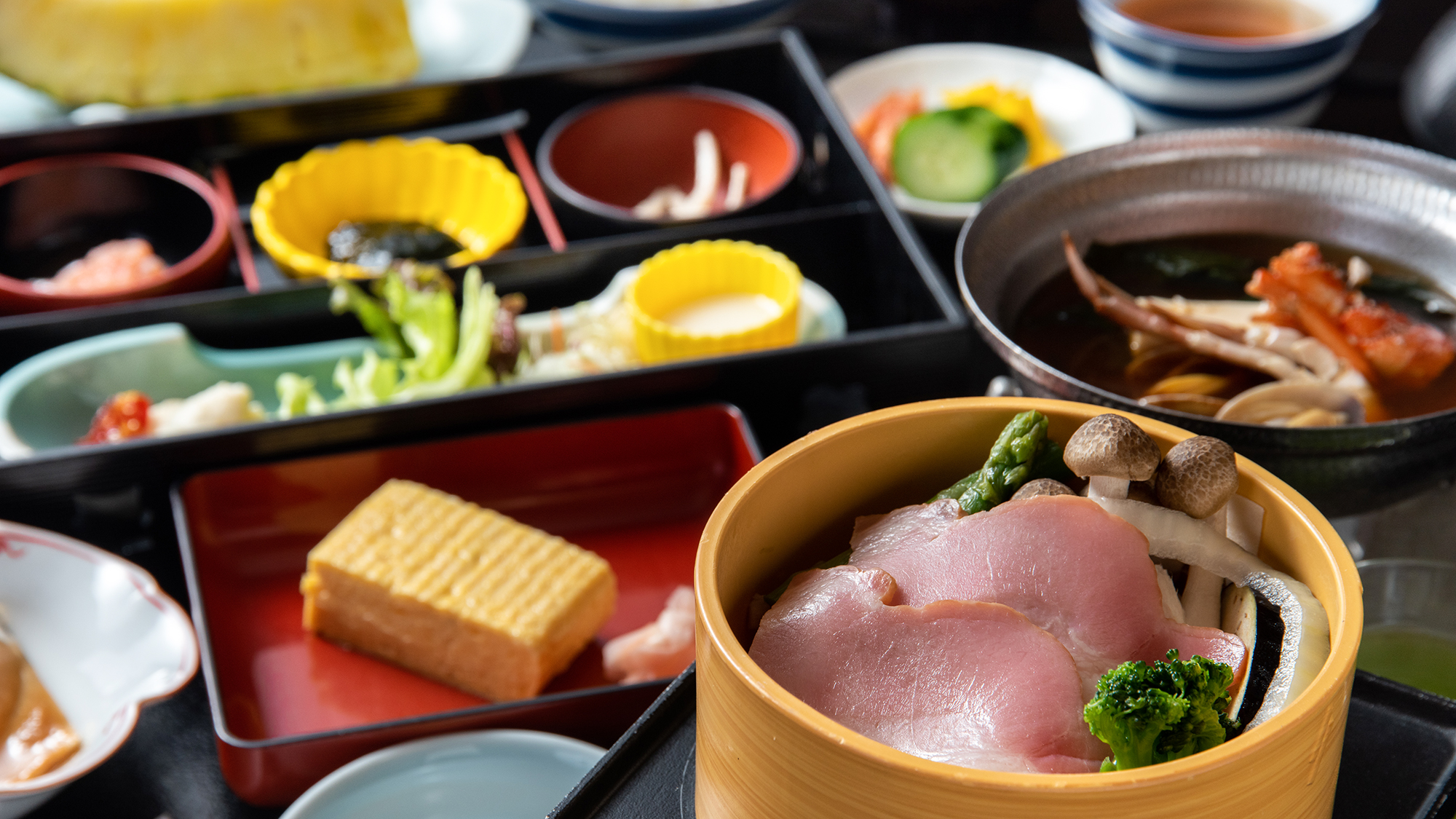 【朝食一例】胃腸に優しい温野菜をご提供