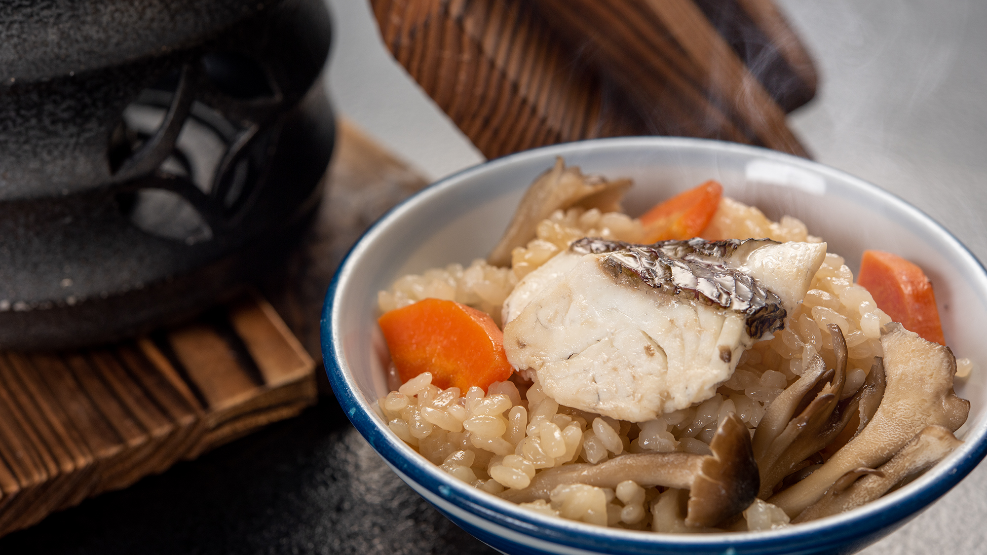 【夕食一例】季節の炊き込みご飯