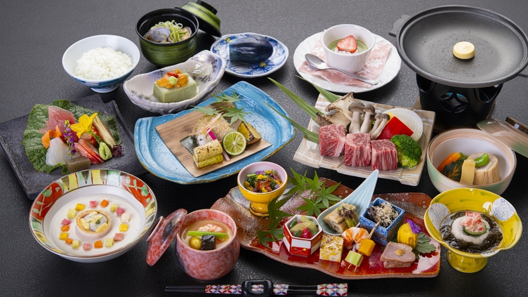＼スタンダード／【料理長おまかせ】日本海ののどぐろ×あがの姫牛！お手軽価格でプチ贅沢【会場食】