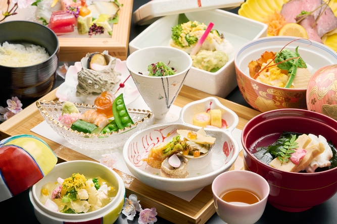 ◇春季限定◇春の訪れを〜彩り・香り・味覚〜で感じる春彩会席