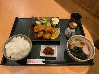 ■夕食レストラン　からあげ定食