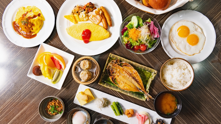 「神奈川朝食ブッフェ」和洋中約50種類からお好きなものをお召し上がりください
