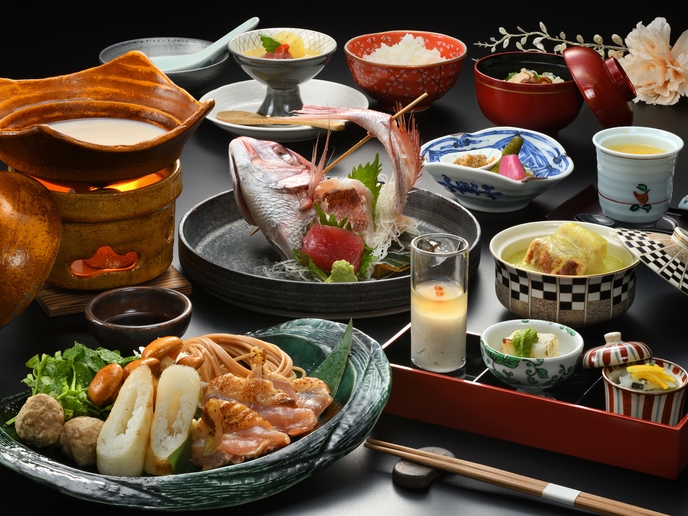 【期間限定☆1日先着10組様！】料理長厳選食材の特別会席を堪能する「うまいもの巡り」プラン