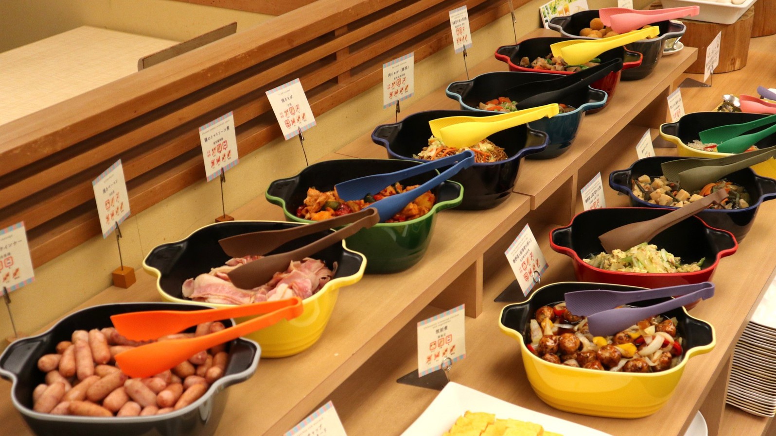 朝食ビュッフェの例