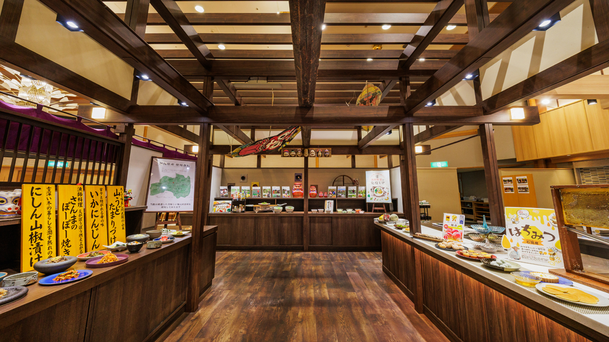 ◆ツアービュッフェ　ふくしまの食材に特化したメニューが揃った「地場産館」 