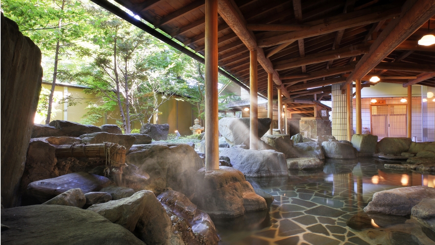 ◆庭園露天風呂「川見の湯」