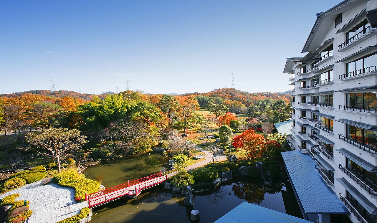 秋の庭園　絶景です