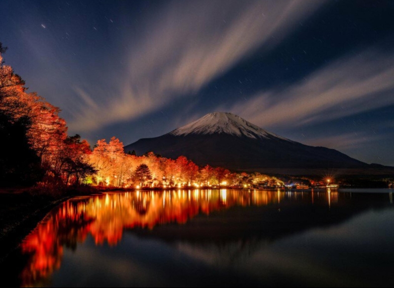 〜秋の山中湖〜　ダイヤモンド富士と紅葉を富士五湖で満喫！！