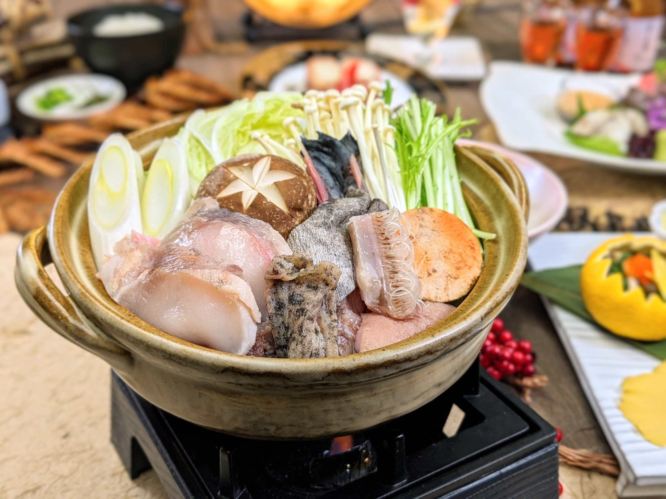 【年末年始限定】ご夕食はあんこう鍋と海の幸の刺身＆和洋中バイキング＆飲み放題☆オールインクルーシブ☆