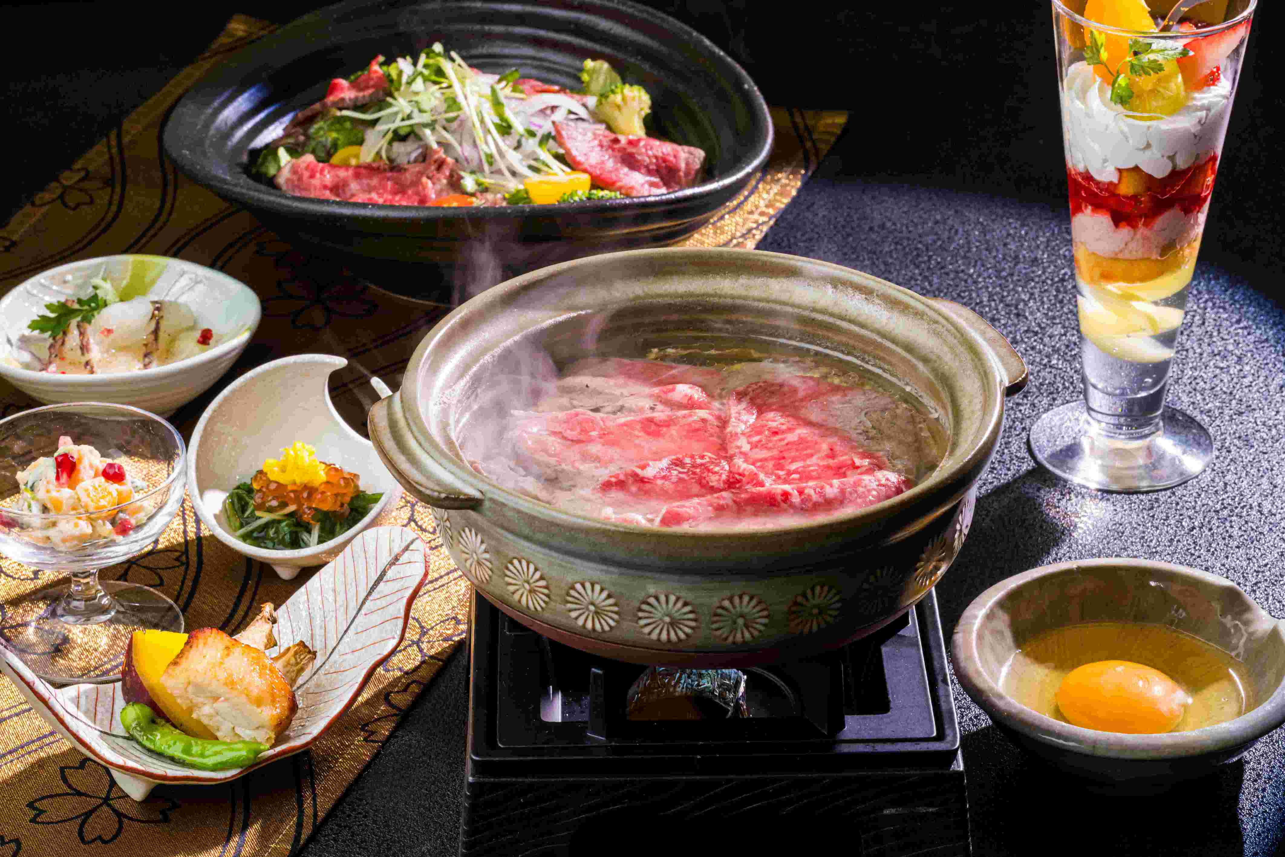 【常陸牛プラン】常陸牛の料理と茨城の地産食材を堪能ディナー☆朝食バイキング＆大浴場＆駐車場無料