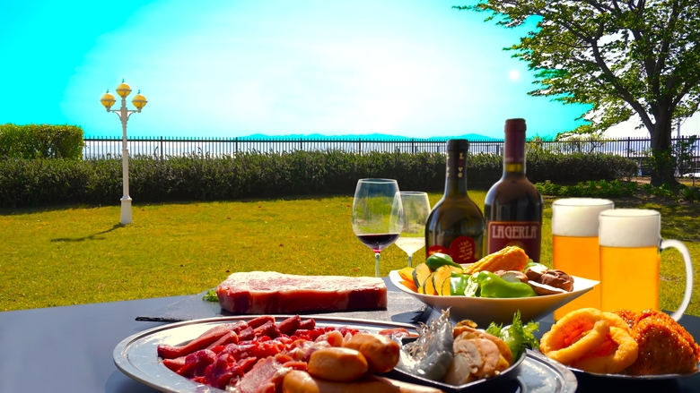 【2025年夏BBQ】湖畔テラスで夕陽を眺める サンセットバーベキュープラン（夕朝食付き）