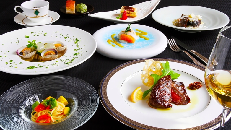 【洋食★スタンダード】炭火の香りとともに味わう 季節の旬彩イタリアンディナー（夕朝食付き）