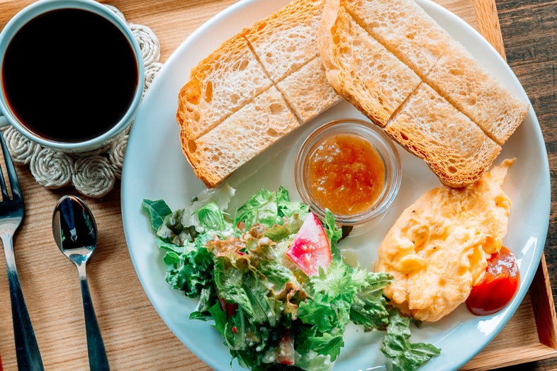 朝ごはんを食べて元気にご出発♪【朝食付】