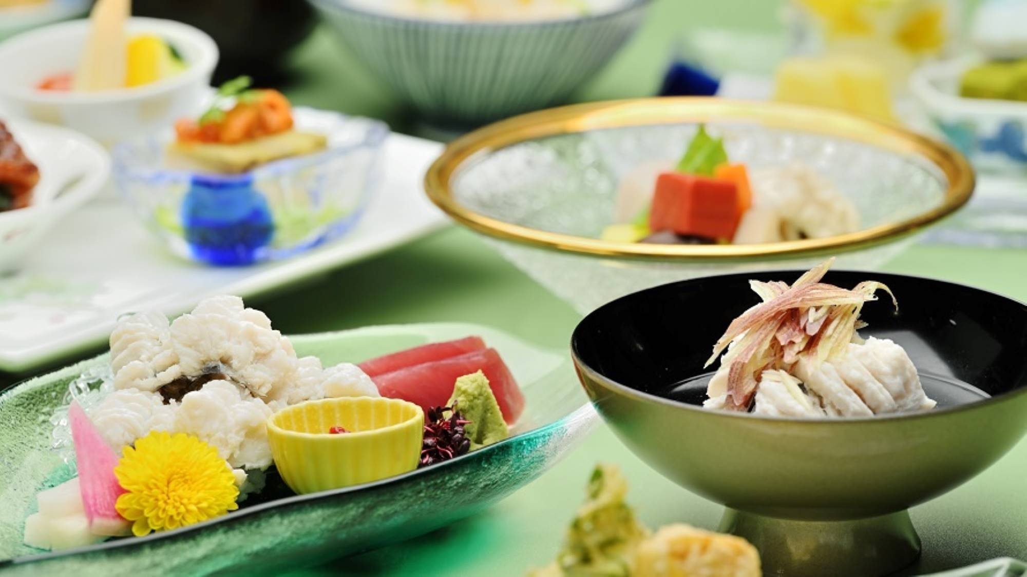 旬の食材満載！びわ湖の特等席で堪能する夏のおすすめ「びわ湖旬会席」（夕朝食付き）