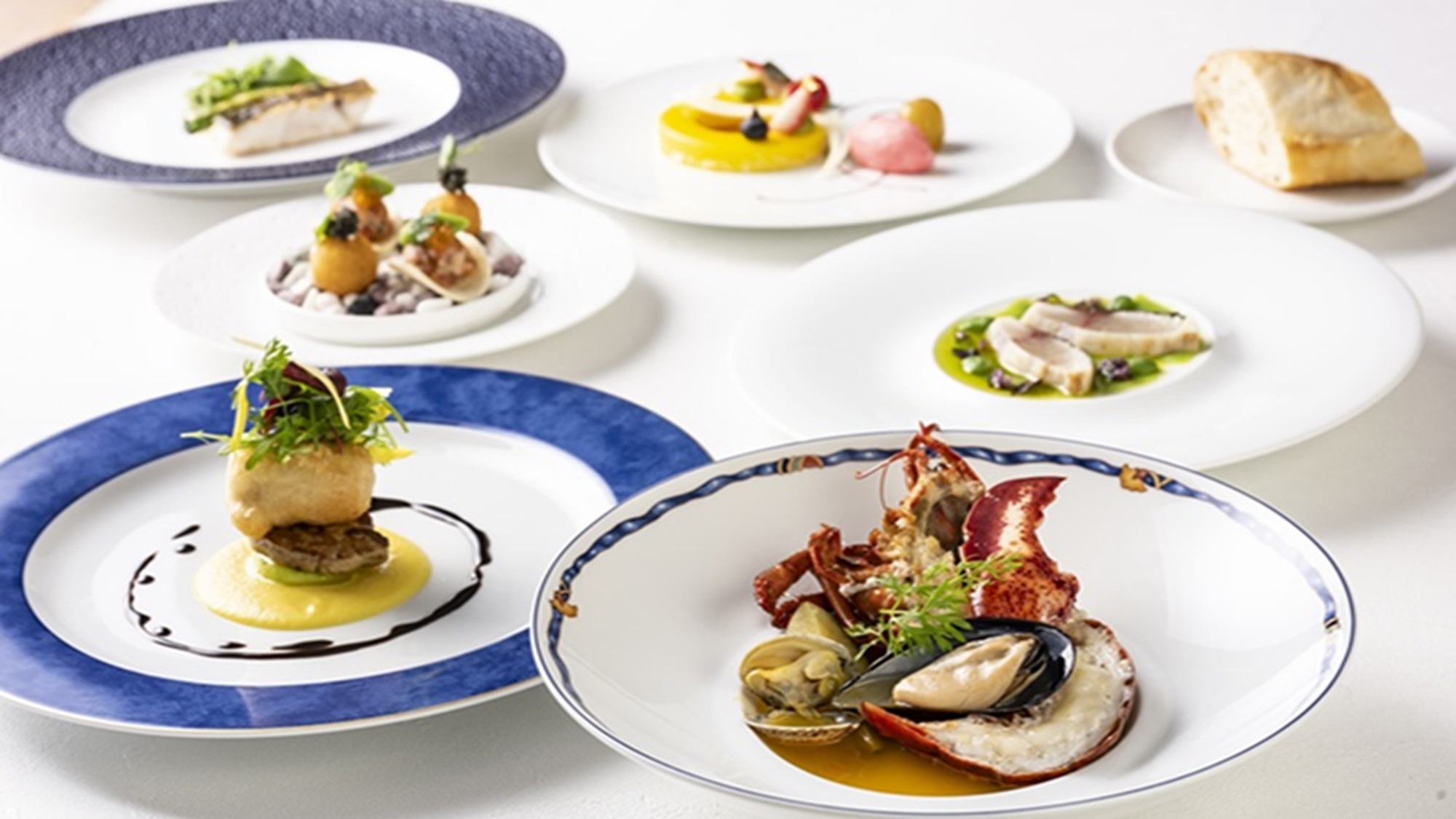 楽天限定！夏の海からの贈り物〜最上階レストランで堪能する至福のフランス料理ディナー（夕朝食付き）