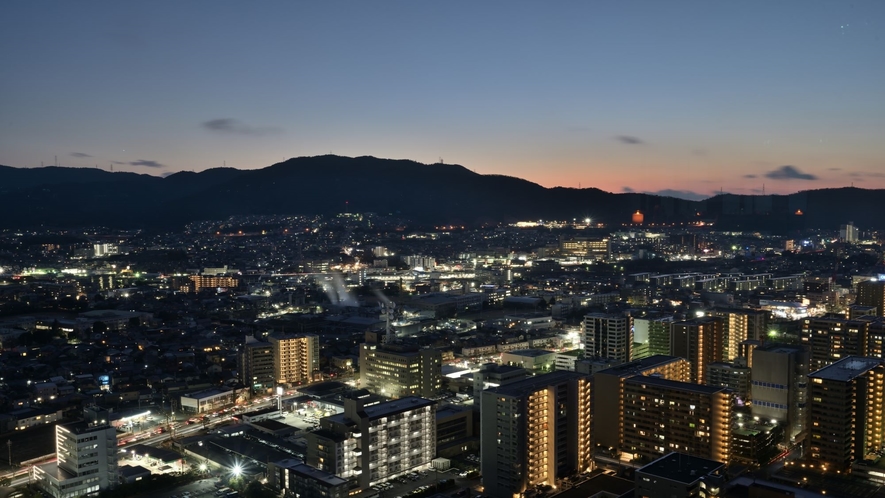 ホテルから見える夜景