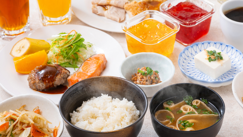 【朝食】盛り付け例