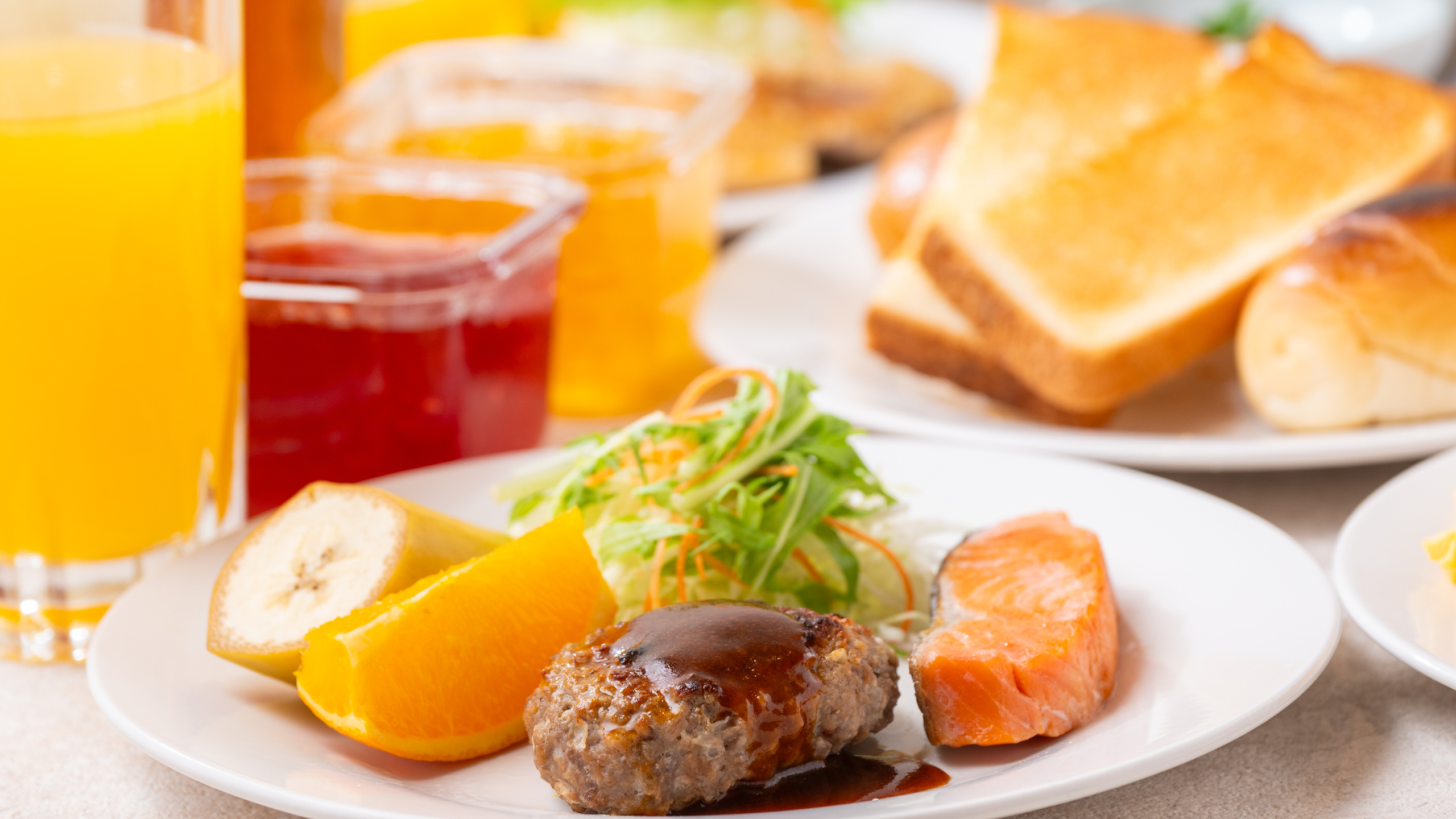 【朝食】盛り付け例