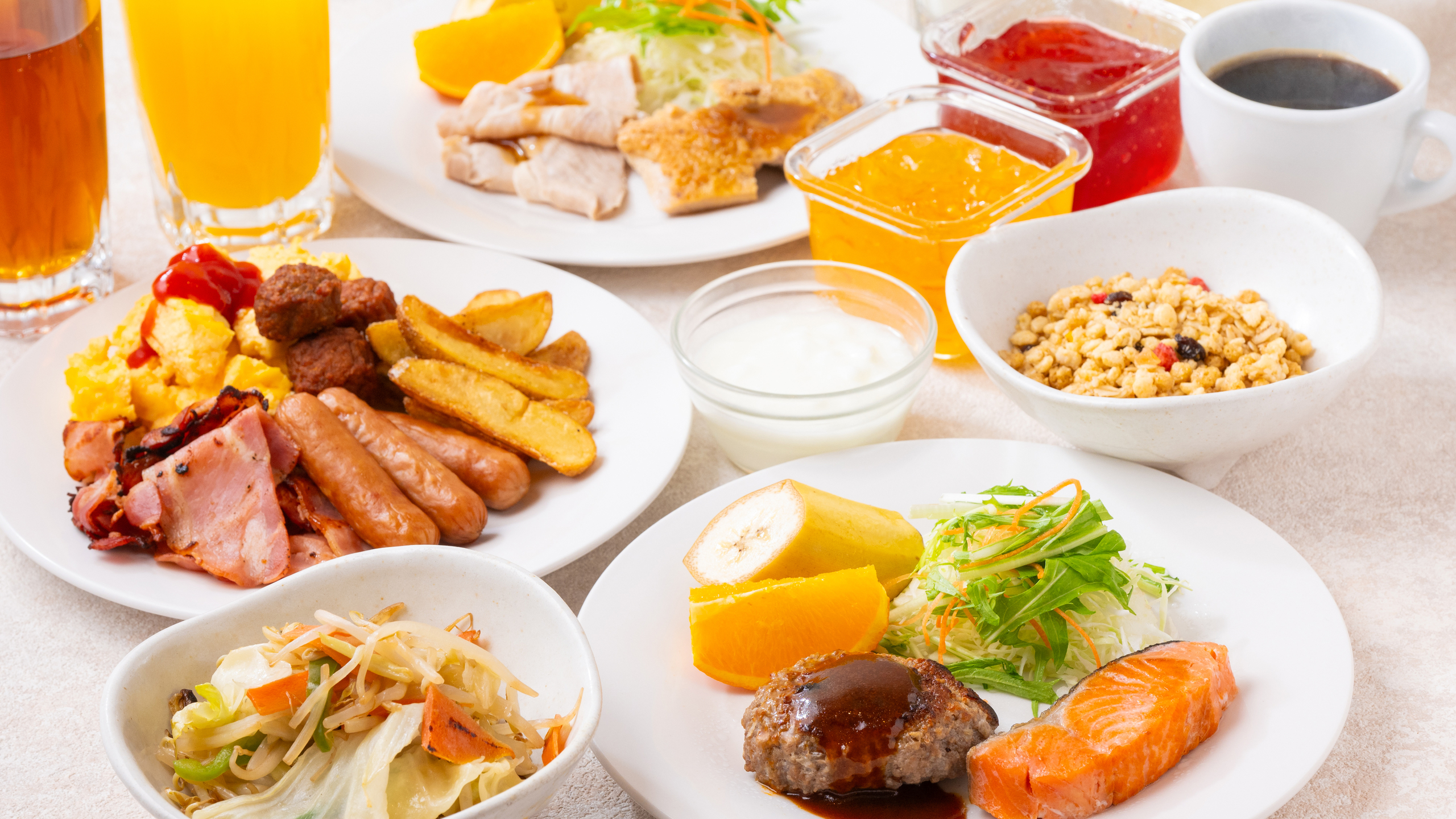 【朝食】盛り付け例