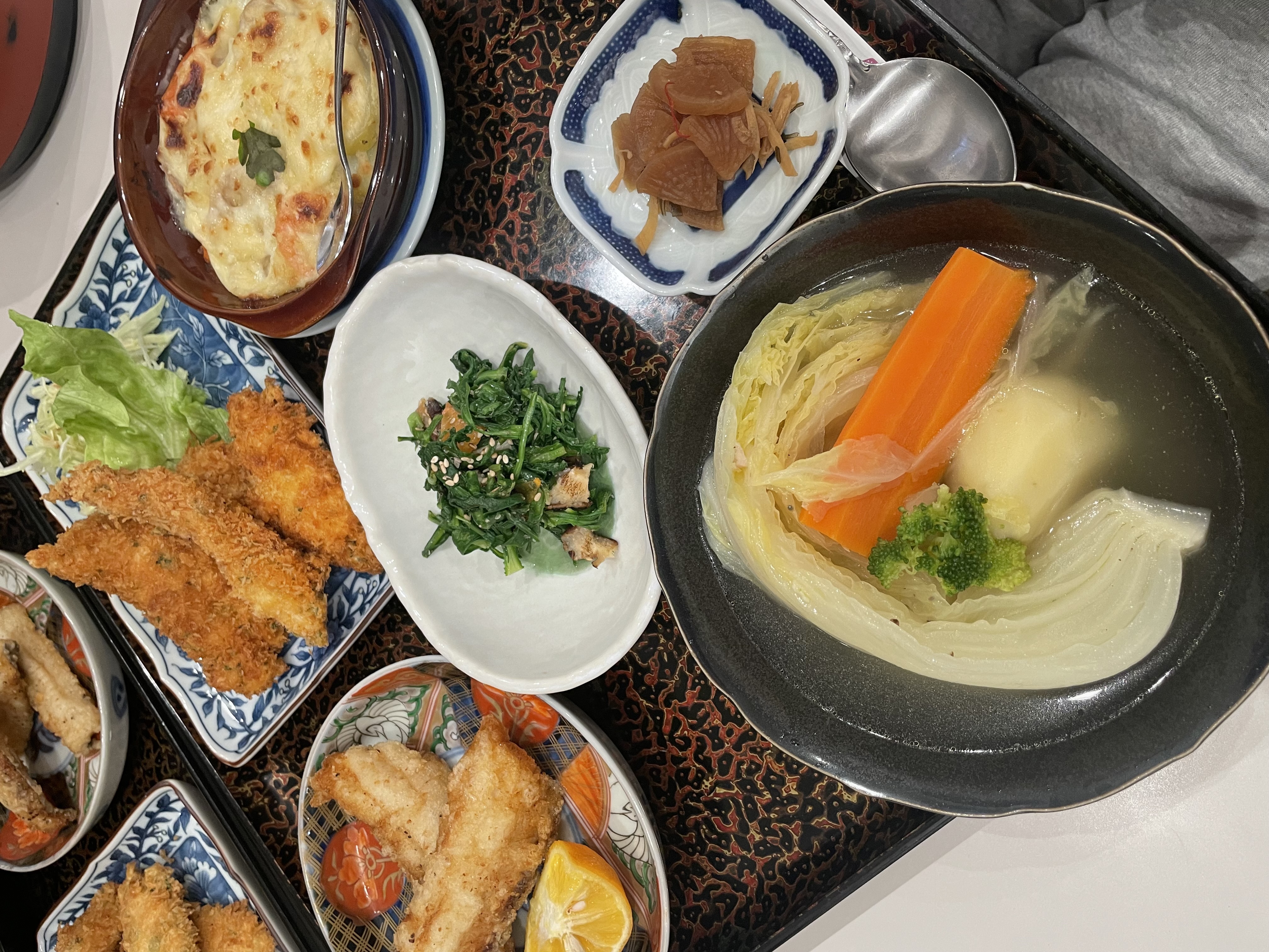 冬の寒い日の夕食