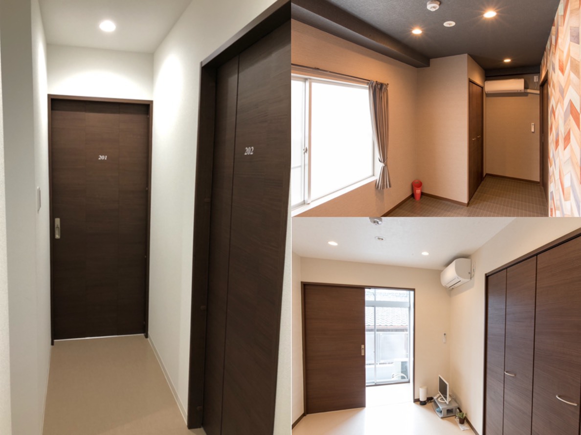 立地抜群！海水浴場2分！24時間スーパー、コンビニ、飲食店近く！１室２部屋ご家族、友人同士素泊まり宿