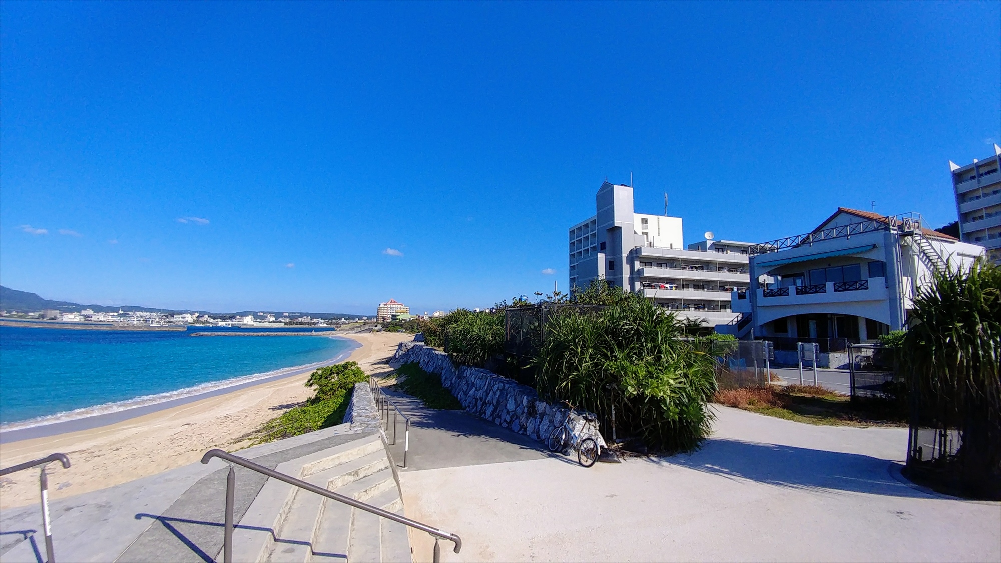 東江海岸：当館より徒歩30秒