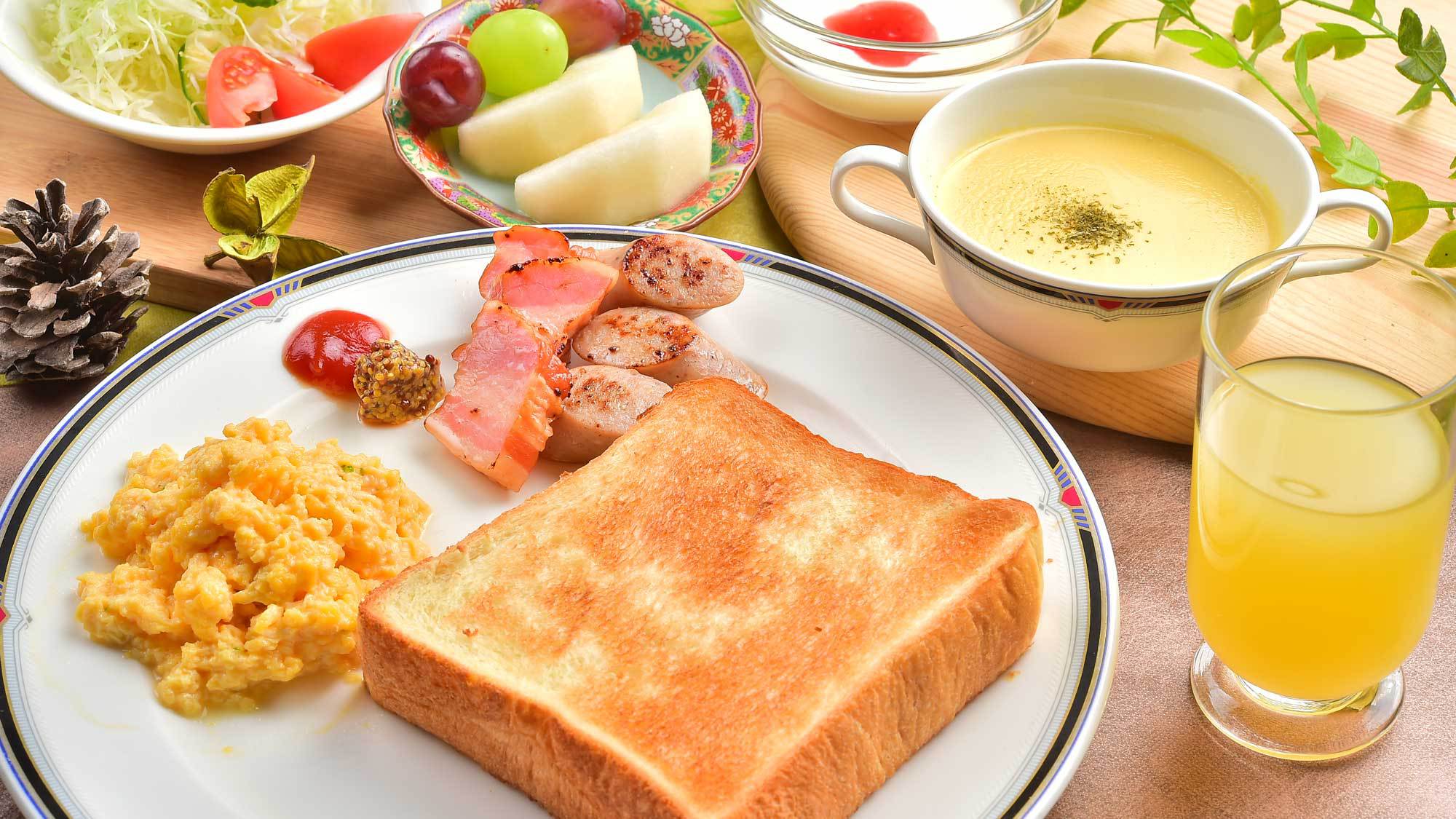 【ペンション東山白馬】信州白馬の美味しい朝ご飯プラン！和・洋・中華から選べる３種のご朝食♪【朝食付】