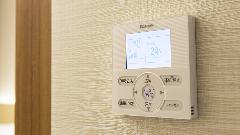 客室ごとに室温を設定できる個別空調